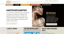 Desktop Screenshot of chamberofmines.org.za